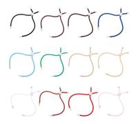 UNICRAFTALE 12Pcs 12 Colors Slider Bracelets Nylon Twisted Cord Bracelets 22cm Adjustable Bracelet with Tree of Life Bead Bracelet Chains for Jewelry Making Accessories for Women