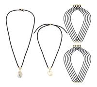 UNICRAFTALE 12Pcs Black Leather Cord Necklaces for Men Women 56~58cm Adjustable Cords Wax Ropes Chains Black Waxed Cord Necklace Making DIY Woven Wax Rope Chain Necklace