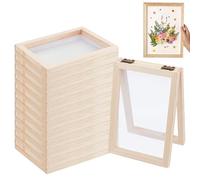 UNICRAFTALE 12Pcs Wooden Paper Making Frame 4.92"x7.08" Paper Making Mould Paper Making Screen for School Classroom Art Projects DIY Paper Crafts Dried Flower Handcraft