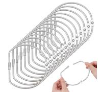 UNICRAFTALE 14Pcs Binding Book Rings 10.7cm Long Loose Leaf Binder D-Shaped Binder Rings Large Key Storage Ring Tape Organizer for DIY Craft Supplie and Paper Organization