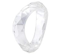 UNICRAFTALE 2-5/8 inch Clear Chunky Resin Acrylic Bangles Bracelet for Women Geometric Chunky Mottled Acetate Resin Bangles Wrap Bracelets Wrists Bracelet Fashion Cuff Bracelets for Women Jewelry