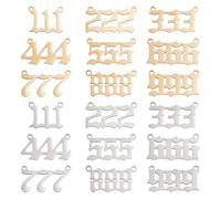UNICRAFTALE 2 Colors Number 1~9 Pendants Stainless Steel Linking Charms Lucky Number Sports Charm Angel Number Necklace 999 Pendants Numerology Jewelry Birthday Gift11.5~12mm Long