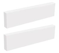 UNICRAFTALE 2 Pcs HDPE Block Plastics Sheet Rectangle White Polyethylene Solid Plastic Block Plastic Boards 308x78x25mm for Home Floor Improvement Prototyping DIY Projects