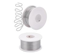 UNICRAFTALE 2 Rolls Jewelry Wire Craft Wire Beading Wire Flexible Metal Wire Jewelry Tinned Wire Bendable Metal Sculpting Wire for Beading Jewelry Making Supplies and Craft 1mm