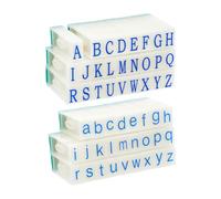 UNICRAFTALE 2 Sets Detachable Letter Stamp with 26 Digits Press Number Uppercase & Lowerase Alphabet Stamp Set Letters A-Z Combination Set for Party Journal Scrapbooking