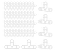 UNICRAFTALE 200Pcs 6mm Thick Tile Spacers Brick Wall Separator Plastic 3 Way Flooring Deck Board Pave Tile Spacers Clear Bricklaying Spacer Brick Walls Spacer Stone Wall Spacer