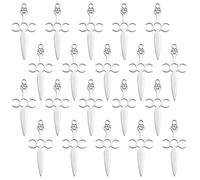 UNICRAFTALE 20Pcs Dagger Charms with Star of David & Moon Stainless Steel Sword Pendants Vintage Sword Charms 27mm Long Metal Bracelets Charm for DIY Bracelet Earrings Necklace Jewelry Making