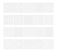 UNICRAFTALE 20pcs Sashiko Stencils Pattern PET Plastic Geometric Embroidery Squilting Tencils Embroidery Stabilizers Drawing Line Template for Hand Quilting Sewing