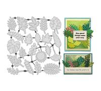 UNICRAFTALE 21Pcs Leaf Metal Die Cut for Card Making Leaves Die Cut Leaves Metal Cutting Dies Maple Leaf Embossing Stencils templatese for DIY Photo Album Card Craft Scrapbooking Decoration
