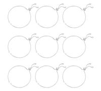 UNICRAFTALE 24cm 10pcs Brass Slider Bracelet Adjustable Slider Bracelet with Cubic Zirconia Box Chains Extender Chains Bracelet Chain for Jewelry Making DIY, Stainless Steel Color