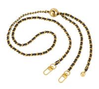UNICRAFTALE 27.5-121cm Long Purse Chain Strap Adjustable Golden Wallet Metal Chain Alloy Belt PUChain Bag Strap Extender with Alloy Spring Swivel Clasp for Bag Replacement Accessories