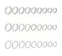 UNICRAFTALE 27Pcs 27 Styles Non Tarnish Ring Set for Summer Women Stainless Steel Finger Rings Platinum Rings Bulk Plain Band Plain Stacking Knuckle Fashion Thin Ring Set for Summer Women Man