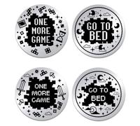 UNICRAFTALE 2Pc Funny Destiny Flip Coins Gift for Game Lover Fan Double Sided Decision Maker Coin One More Game Coin Best Friend Christmas Birthday Valentines Day Gift for Men Womens