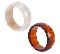 UNICRAFTALE 2Pcs 2 Colors Acrylic Resin Bangle Wide Retro Geometric Bracelet 6.7cm Vintage Wrap Bracelet Wrists Bracelets Fashion Cuff Bangle for Women Jewelry