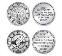 UNICRAFTALE 2Pcs 2 Styles Time Traveler Coin Encouragement Challenge Coin Inspirational Stoic Reminder Token Novelty Stoic Reminder Challenge Coins for DIY Stoicism Motivational Presents