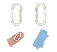 UNICRAFTALE 2Pcs 925 Sterling Silver Spring Gate Rings 17.5mm Long Oval Spring Clasp Metal Springs Clips Carabiner Textured Oval Springs Clip for DIY Necklace Bracelet Jewelry Making