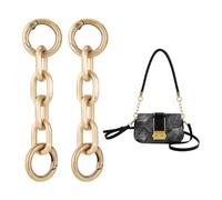 UNICRAFTALE 2Pcs Aluminum Bag Chain Antique Bronze Bag Extender Chains 9.7cm Purse Chain Metal Shoulder Bag Strap Extender with Spring Gate Rings for Bag Straps Replacement Accessories