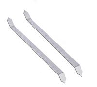 UNICRAFTALE 2Pcs Fish Scale Clay Tool Stainless Steel Pottery Fish Texture Sculpting Tool Pottery Clay Modeling Tools Texture Carving Tools for Pottery Clay Ceramics 167x14x1mm