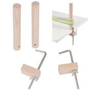 UNICRAFTALE 2pcs Wood Weaving Loom Pegs Craft Tool Multi Warping Pegs Weaving Loom Kits and Table Clamp for DIY Beginners Woven Braiding