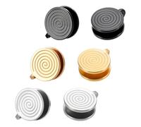 UNICRAFTALE 3 Pairs 3 Colors Pressure Earrings for Summer Keloids Stainless Steel Punk Clip On Earrings Spiral Compression Earring Lightweight No Piercing Earring Birthday Gift for Summer Woman