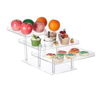UNICRAFTALE 3 Tired Cupcake Display Stands Clear Dessert Table Display Set Food Risers for Buffet Table Acrylic Tiered Tray Stand Cookie Stand For Dessert Table for Candy Wedding Baby Shower Tea Party