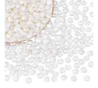 UNICRAFTALE 300Pcs White ABS Imitation Pearl Beads Rectangular Spacer Beads for Bracelet Necklaces Jewelry Making 11.5mm