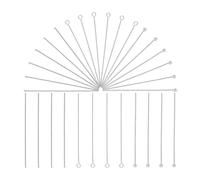 UNICRAFTALE 30Pcs 925 Sterling Silver Pins Sets 3 Styles Head Pins Round Ball Headpins Flat Head Pin Open Eye Pin for DIY Jewelry Making Beading Earrings Bracelets Necklaces Pendants