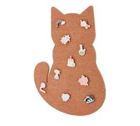 UNICRAFTALE 30x21.3x0.95cm Cat Cork Pin Board Bulletin Display Boards Cork Badge Display Camel Wall Mounted Corks Board for Brooch Pin Storage Office Home School Wedding Decoration