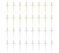 UNICRAFTALE 32pcs 2 Colors Swords Dagger Bookmark Charms Plating Alloy Sword with Skull Pendants Dagger Punk Earring Charms for DIY Jewelry Making and Custom Toymaking