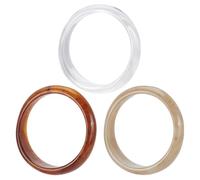 UNICRAFTALE 3Pcs 3 Colors Acrylic Resin Bangles Retro Wide Geometric Bracelet Fashion Wrap Bangles Colorful Irregular Wrists Bracelet Transparent Square Bracelets for Women