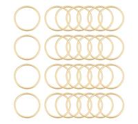 UNICRAFTALE 40Pcs 304 Stainless Steel Golden Linking Rings 16mm Round Rings Hollow Ring Charms Frames Connectors Metal Jewelry Connector Links for DIY Necklace Bracelet Earring Jewelry Making