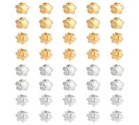 UNICRAFTALE 40Pcs 4 Styles Star Stainless Steel Beads Minimalist Loose Beads Metal Dainty Celestial Spacer Bead for DIY Bracelet Necklace Jewerly Making