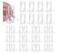 UNICRAFTALE 40Pcs Clear Cowboy Boot Shot Glasses Decor Mini Plastic Western Cowboy Cups Cute Reusable Cups for Wedding Decorations Western Cowboy Hen Theme Party Supplies