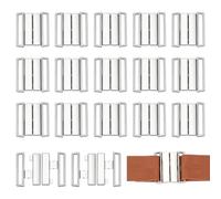 UNICRAFTALE 40pcs Front Closing Bra Hooks Bra Closure Clasp Alloy Rectangle Bikini Replacement Buckle Clasp Platinum Garment Clasps Bra Hooks for Sweing Lingerie Bra Swimwear Clip Making 28x25x3mm