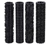 UNICRAFTALE 4Pcs 4 Styles Terrain Texture Roller Set Textured Rollers for Clay Black Unique Design DIY Wall Texture Roller Ideal for D&D Terrain Tabletop Modeling Miniature 100x23mm