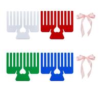 UNICRAFTALE 4pcs 4color Bow Maker Tool Acrylic Bow Maker Comb Bowknot Knitting Tools Hair Bow Making Tool Handmade Craft Tool for Creating Gift Bows Wrist Corsages Home Decorations