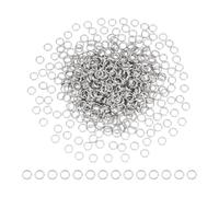 UNICRAFTALE 500pcs 5mm Split Jump Ring Stainless Steel Double Loops Small Key Rings Mini Bulk Connector Jump Rings for Jewelry Making Keychains Necklaces Bracelets Earrings
