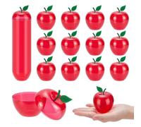 UNICRAFTALE 52Pcs 6x7.4cm Red Apple Container Plastic Candy Boxes Holder Back to School Teacher Appreciation Gift for School Classroom Graduation Christmas Party Favor Snow Party Decor