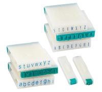 UNICRAFTALE 52Pcs American Typewriter Pegz American Typewriter Font Connectable Uppercase & Lowerase Alphabet Stamp Set Letters A-Z Alphabet Stamp Set for Card Tag Scrapbook Craft Making