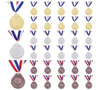 UNICRAFTALE 54 Pcs Gold Silver Bronze Award Medal 56.5x51cm Olympics Style Winner Medals for Awards Adults Medals for Sports Competitions Prizes Ceremonies Party Favors