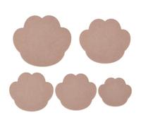UNICRAFTALE 5Pcs 5 Sizes Pottery Molds Paw Print Ceramic Plate Mold Wood Ceramic Clay Craft Set Slump Pottery Mold for Clay Ceramic Plate Forming Molds Potterys Tools