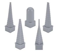 UNICRAFTALE 5Pcs 5 Styles Plastic Wire Wrapping Kit Gray Jewelry Shape Mandrel Kit Medium Orchid Jewellery Making Bending Tools for Jewelry Wire Wrapping and Jump Ring Forming