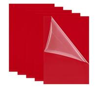 UNICRAFTALE 5pcs Fire Brick Acrylic Sheet 30.4x20.3cm Cast Opaque Panel Board 2mm Thick Fire Brick Acrylic Sheet for Laser Cutting Sign Craft DIY Display Craft Projects