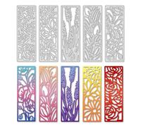UNICRAFTALE 5Pcs Flower Plant Frame Cutting Dies for Card Making Tulips Lotus Die Cuts Metal Reusable Cutting Die for Scrapbooking Embossing Dies Stencil for Bookmark Album Decoration Card