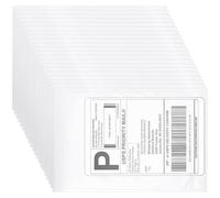 UNICRAFTALE 600Pcs White Self Adhesive Planner Pockets 25x17cm Clear Packing Slip Pouch Adhesive Document Sleeve for Study Planning Office Organization Home Management