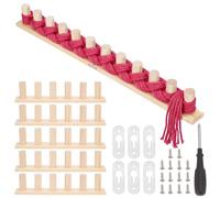 UNICRAFTALE 65" Chunky Knitting Blanket Loom Wooden Knitting Loom Kit 33.1x0.6x7.1cm Yarn Craft Crocheting Tools for Hand Weaving Beginner Looms Parent Craft Gift Making