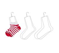UNICRAFTALE 6Pcs 3 Sizes Sock Blockers Stainless Steel Socks Drying Hanger Knitting Metal Sock Shapers Fast Drying Socks Holder for Displaying Hand Knitted and Crochet Shaping