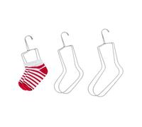UNICRAFTALE 6Pcs 3 Sizes Socks Blockers Stainless Steel Socks Drying Hanger Knitting Metal Sock Shapers Fast Drying Sock Holder for Displaying Hand Knitted and Crochet Shaping