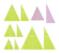 UNICRAFTALE 8 Pcs Triangle Quilting Template Triangle Rulers for Quilting Transparent Acrylic T-Shirt Rulers Acrylic DIY Hand Patchwork Template for Cutting Sewing Patchwork Cutting Pattern Craft