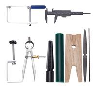 UNICRAFTALE 8 Styles Jewelers Wax Ring Carving Tool Kit Lost Wax Casting Kit Including Jewelry Wax Tube Carving Tools Wax Ring Saw with Blades Wax Ring Sizer Jewelers Wax File Bench Pin